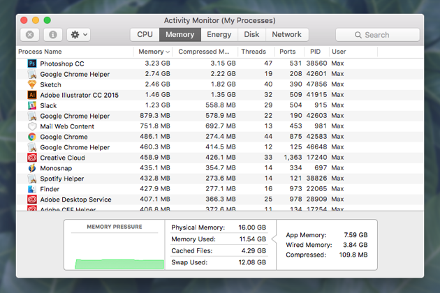 memory slow for excel mac